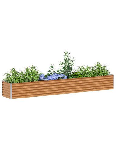 Letto rialzato da giardino 290 x 50 x 36 cm Acciaio zincato