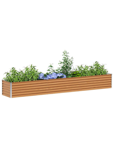 Letto rialzato da giardino 290 x 50 x 36 cm Acciaio zincato