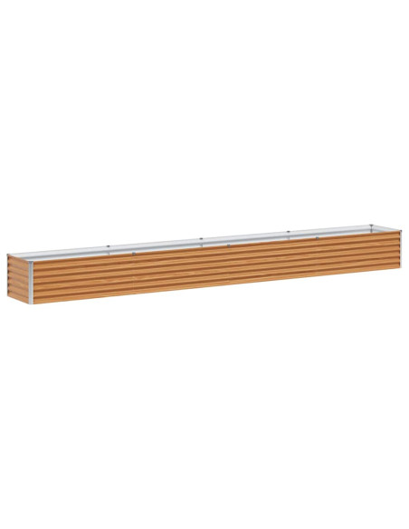 Letto rialzato da giardino 390 x 50 x 36 cm Acciaio zincato