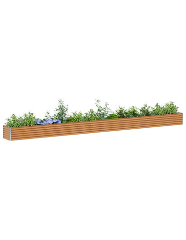 Letto rialzato da giardino 582 x 50 x 36 cm Acciaio zincato