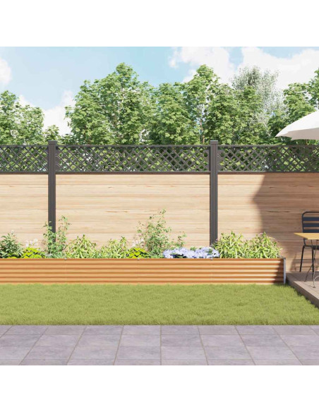 Letto rialzato da giardino 582 x 50 x 36 cm Acciaio zincato