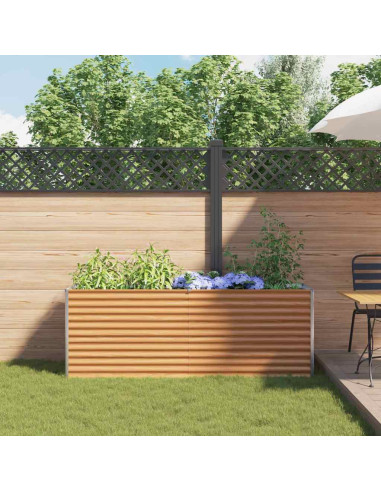 Letto rialzato da giardino 195 x 50 x 68 cm Acciaio zincato