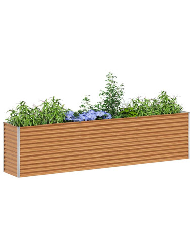 Letto rialzato da giardino 290 x 50 x 68 cm Acciaio zincato