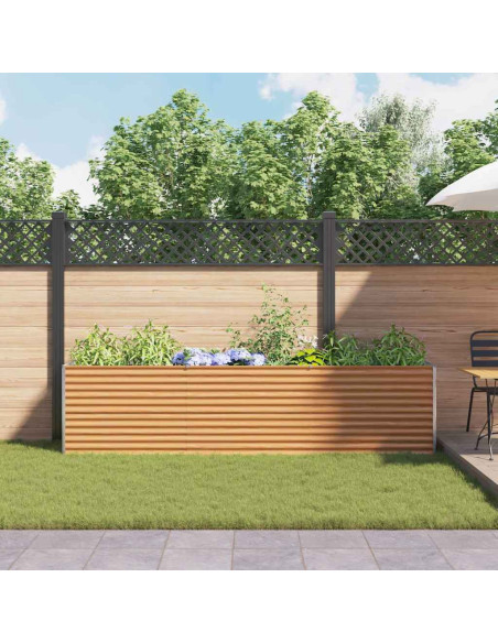 Letto rialzato da giardino 290 x 50 x 68 cm Acciaio zincato
