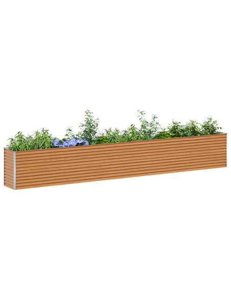 Letto rialzato da giardino 485 x 50 x 68 cm Acciaio zincato