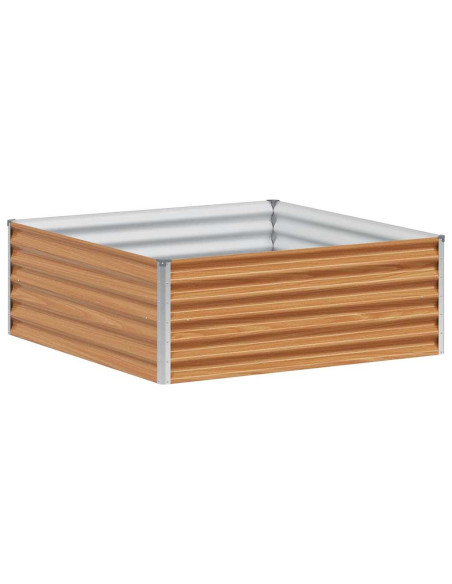 Letto rialzato da giardino 98 x 100 x 36 cm Acciaio zincato