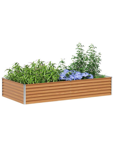 Letto rialzato da giardino 195 x 100 x 36 cm Acciaio zincato