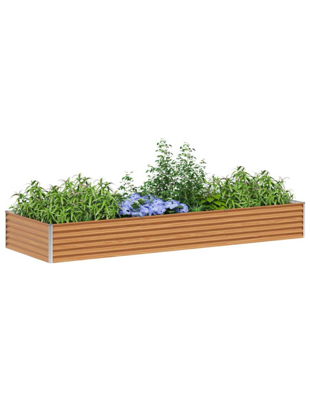 Letto rialzato da giardino 290 x 100 x 36 cm Acciaio zincato