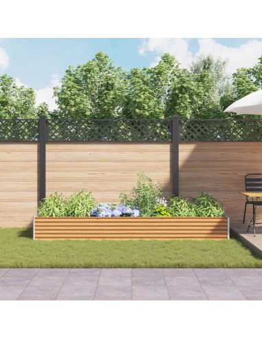 Letto rialzato da giardino 290 x 100 x 36 cm Acciaio zincato