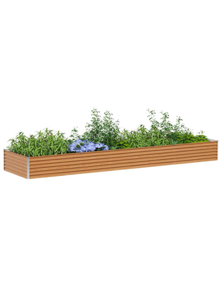 Letto rialzato da giardino 390 x 100 x 36 cm Acciaio zincato