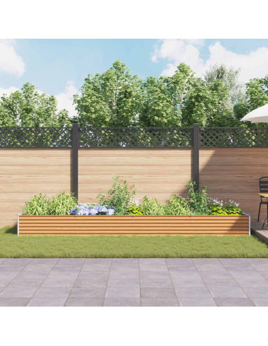 Letto rialzato da giardino 390 x 100 x 36 cm Acciaio zincato