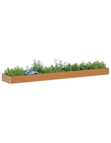 Letto rialzato da giardino 582 x 100 x 36 cm Acciaio zincato