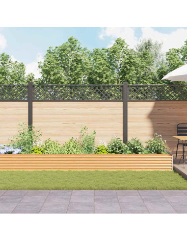 Letto rialzato da giardino 775 x 100 x 36 cm Acciaio zincato