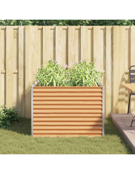 Letto rialzato da giardino 98 x 100 x 68 cm Acciaio zincato