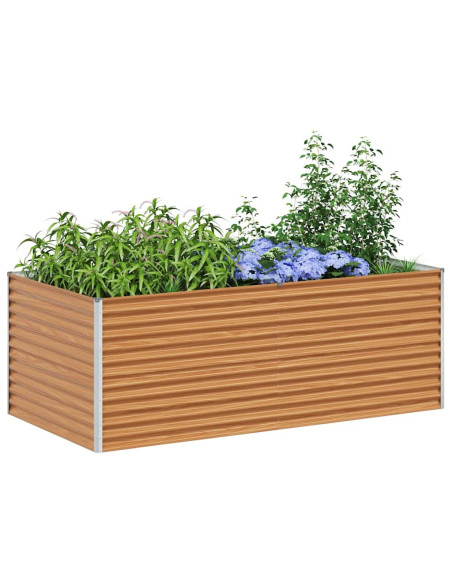 Letto rialzato da giardino 195 x 100 x 68 cm Acciaio zincato