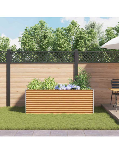 Letto rialzato da giardino 195 x 100 x 68 cm Acciaio zincato