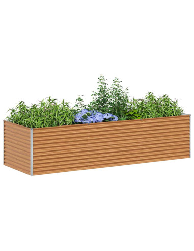 Letto rialzato da giardino 290 x 100 x 68 cm Acciaio zincato