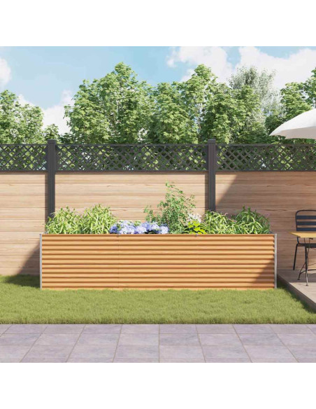 Letto rialzato da giardino 290 x 100 x 68 cm Acciaio zincato