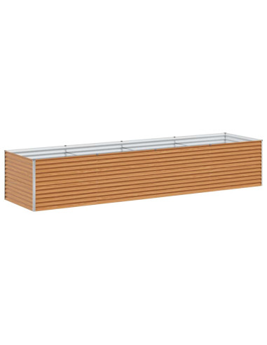 Letto rialzato da giardino 390 x 100 x 68 cm Acciaio zincato