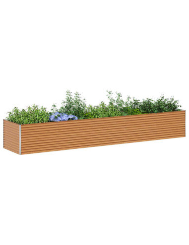 Letto rialzato da giardino 485 x 100 x 68 cm Acciaio zincato