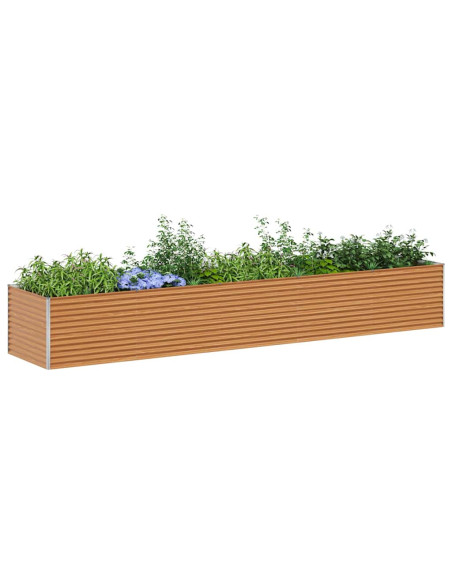 Letto rialzato da giardino 485 x 100 x 68 cm Acciaio zincato