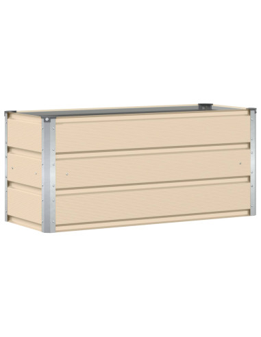 Fioriera Avorio 100 x 40 x 45 cm Acciaio