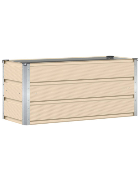 Fioriera Avorio 100 x 40 x 45 cm Acciaio