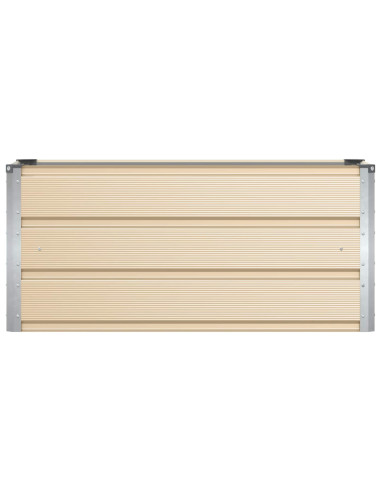 Fioriera Avorio 100 x 40 x 45 cm Acciaio