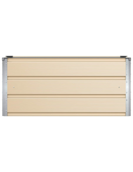 Fioriera Avorio 100 x 40 x 45 cm Acciaio