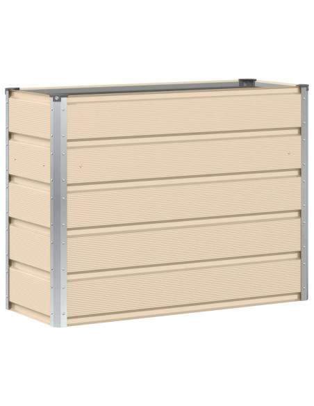 Fioriera Avorio 100 x 40 x 75 cm Acciaio