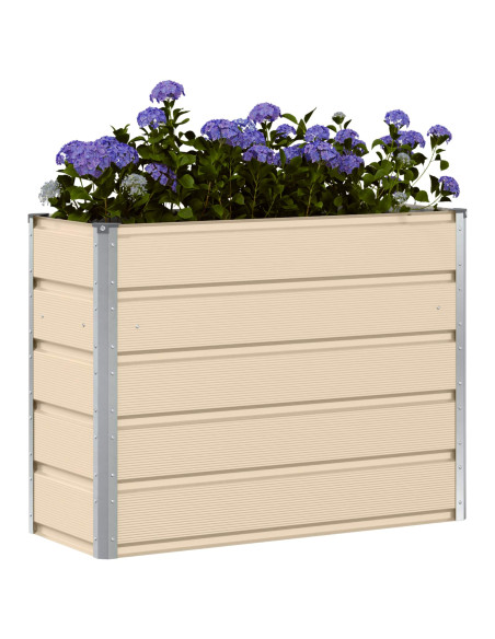 Fioriera Avorio 100 x 40 x 75 cm Acciaio