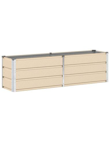 Fioriera Avorio 160 x 40 x 45 cm Acciaio