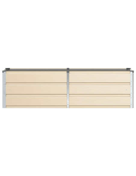 Fioriera Avorio 160 x 40 x 45 cm Acciaio