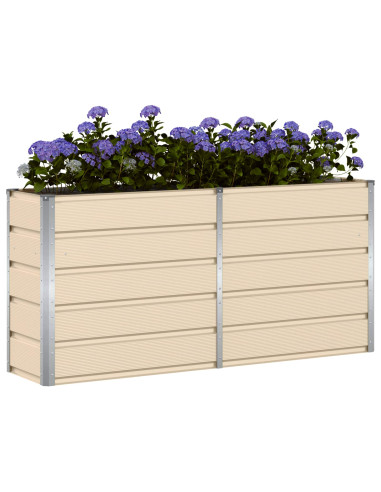 Fioriera Avorio 160 x 40 x 75 cm Acciaio