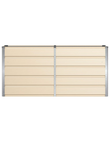 Fioriera Avorio 160 x 40 x 75 cm Acciaio