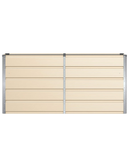 Fioriera Avorio 160 x 40 x 75 cm Acciaio