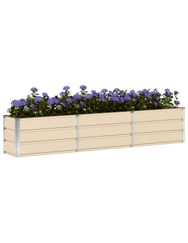 Fioriera Avorio 240 x 40 x 45 cm Acciaio