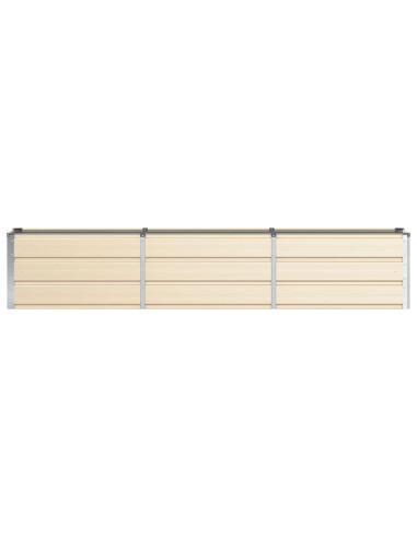 Fioriera Avorio 240 x 40 x 45 cm Acciaio