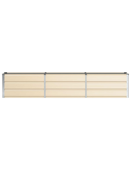 Fioriera Avorio 240 x 40 x 45 cm Acciaio