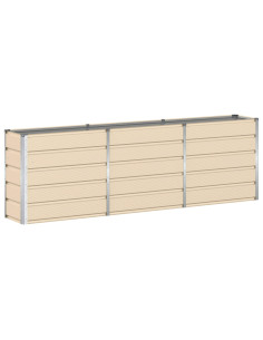 Fioriera Avorio 160 x 40 x 75 cm Acciaio 2