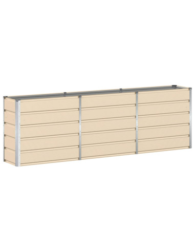 Fioriera Avorio 160 x 40 x 75 cm Acciaio