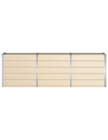 Fioriera Avorio 160 x 40 x 75 cm Acciaio