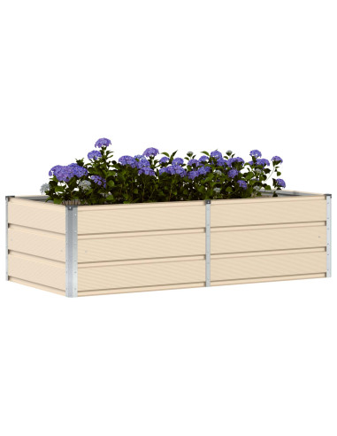 Fioriera Avorio 160 x 80 x 45 cm Acciaio