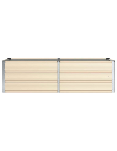 Fioriera Avorio 160 x 80 x 45 cm Acciaio