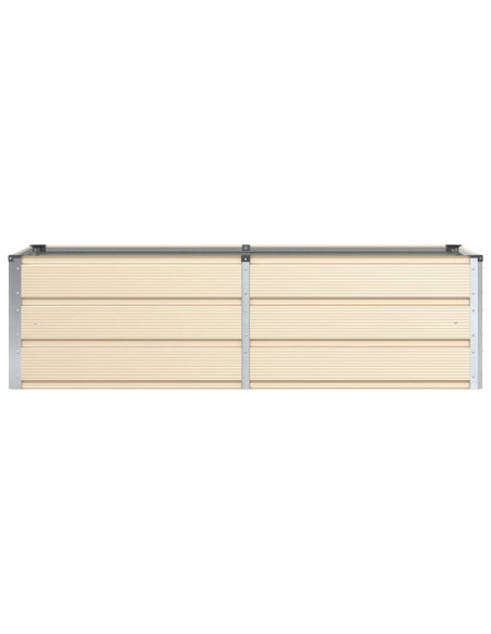 Fioriera Avorio 160 x 80 x 45 cm Acciaio