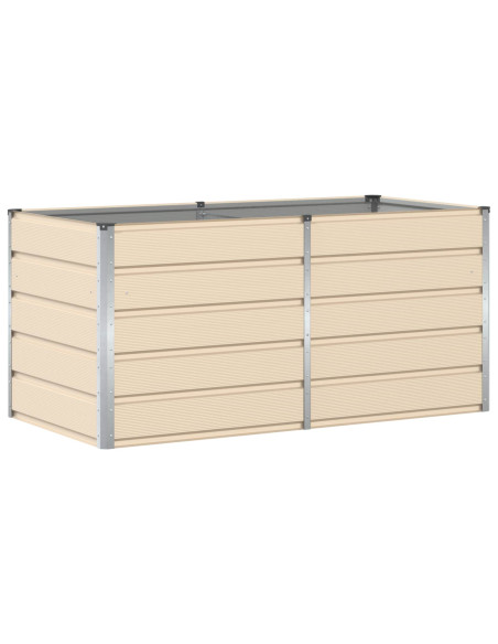 Fioriera Avorio 160 x 80 x 75 cm Acciaio