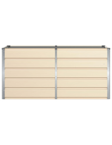 Fioriera Avorio 160 x 80 x 75 cm Acciaio