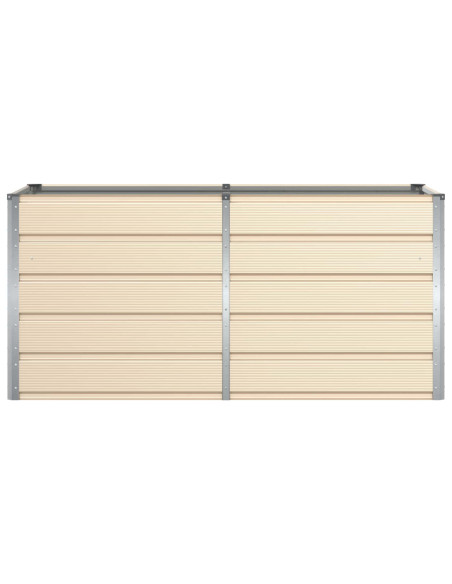 Fioriera Avorio 160 x 80 x 75 cm Acciaio