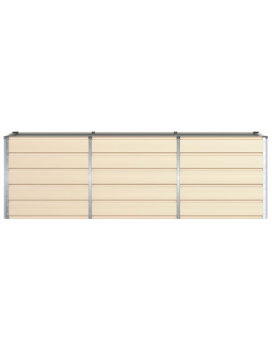 Fioriera Avorio 240 x 80 x 75 cm Acciaio