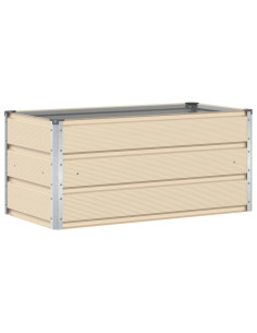 Fioriera Avorio 100 x 50 x 45 cm Acciaio zincato 2